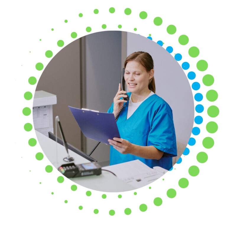 Intelligent Medical Solutions lady calling medical practices across South Africa including Johannesburg, Pretoria, Durban, Cape Town, Polokwane, and Bloemfontein